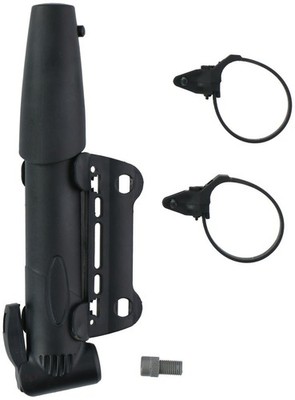 Dunlop Mini Fahrradpumpe, kompakt stabil leicht, passend für mehrere Ventiltypen