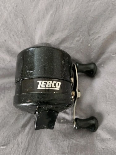 Vintage Zebco 202 "All-Black" Silver-Lettering Edition From 1988-1990