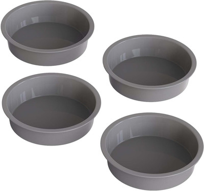 Silicone 5 Inch Cake Pan Round, Set of 4 Silicone Small Cake Pans round 5 Inch