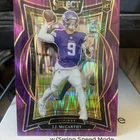 2024 Panini Select - Concourse JJ McCarthy #24 Purple Prizm Shock /360 (RC)