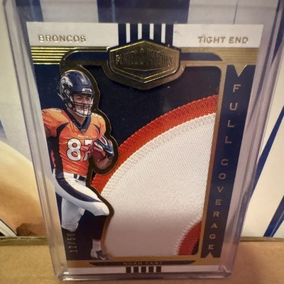 Panini 2019 Plates & Patches Full Coverage Noah Fant RC MEM 12/50 Broncos