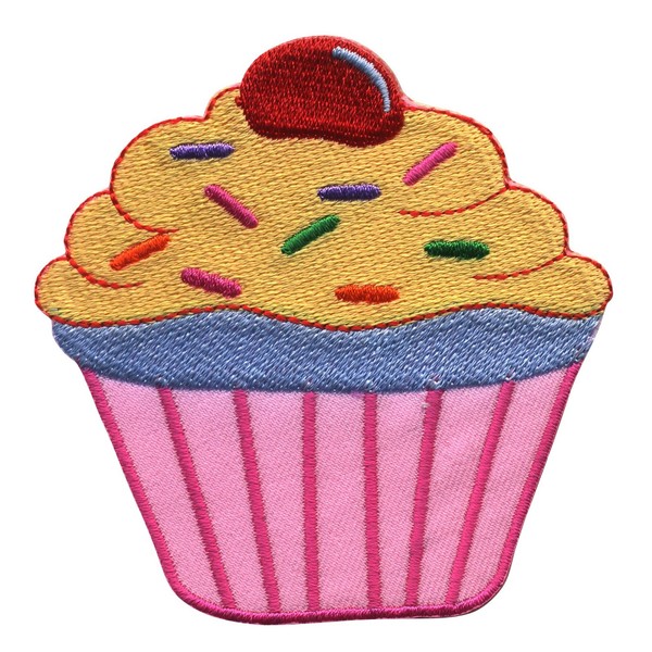 AufnäHer Muffin Pink Patch BüGelbild Abzeichen AufbüGler Applikation-image