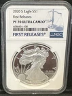 2020-S SILVER EAGLE NGC PF69 ULTRA CAMEO 1 OZ AMERICAN EAGLE First Releases