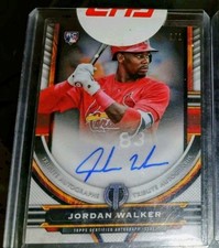 1/1 JORDAN WALKER 2023 TOPPS TRIBUTE RC ROOKIE ON-CARD AUTO CARDINALS HOT 📈🚀🔥