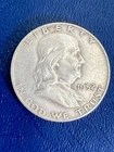 1952-D Franklin Half Dollar 90% Silver Denver Mint Big US Coins Auction NR