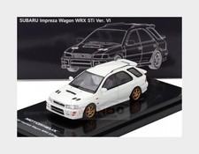 1:64 MOTORHELIX Subaru Impreza Wrx Sw Station Wagon 2001 White M67102 MMC