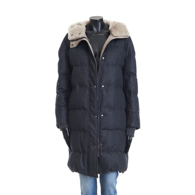 BRUNELLO CUCINELLI 9995$ Flanell Daunen Parka - abnehmbarer Lammfellkragen...