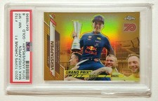 Max Verstappen PSA 8 2020 Topps Chrome Formula 1 #152 70th Anniversary Gold
