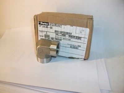 Parker 3/4 DD-SS Edelstahlbogen Adapter 1 Stk