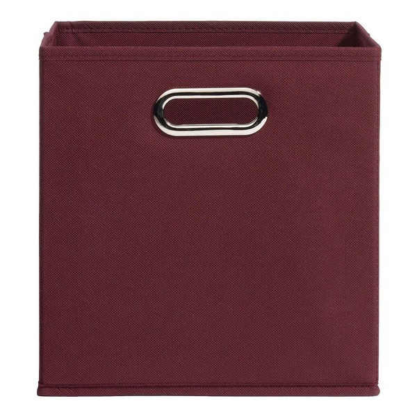 Casa Nova Nino Aufbewahrungsbox Korb Box Faltbar Vlies Bordeaux 27 X 28 X 27 Cm-image