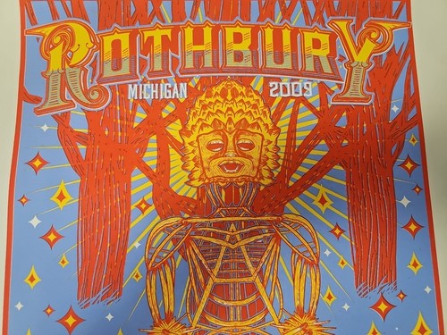 Poster Rothbury Festival 2009 Rothubury, MI THE DEAD, BOB DYLAN, WILLIE NELSON - Foto 7 di 9