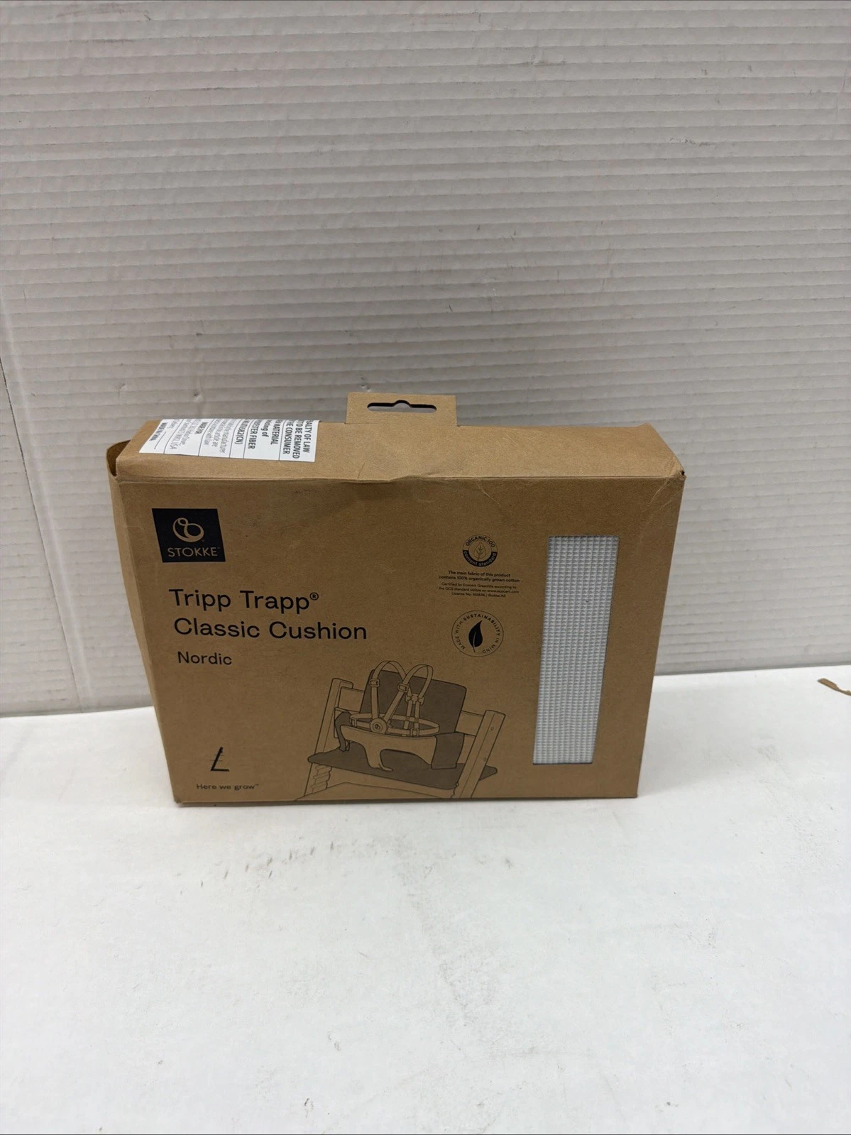 Stokke Tripp Trapp Classic Cushion 2, Nordic Grey - Pair with Tripp Trapp Chair