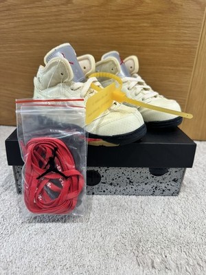 Nike Jordan 5 x Off White TD Sail White TD UK 7,5 TD US 8C CV4828-100