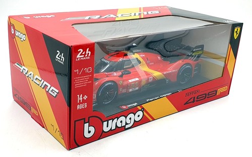 Burago 1/18 Scale 18-16301 - Ferrari 499P #51 24H Le Mans 2023 - Red - Picture 5 of 5