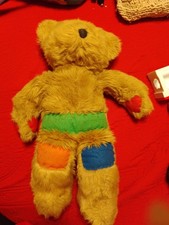 Russ Berrie Plush Rufus the Bear with Diabetes 12" Brown Teddy Missing Clothes