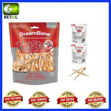 Rawhide-Free Twist Sticks with Real Chicken for Healthy Dog Chewing, 50 Count