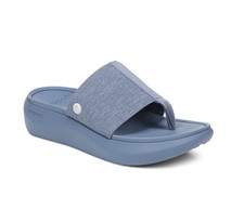NEW VIONIC Women's Beach Aqua Platform Toe Post Sandal - Pacific Blue