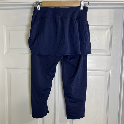 Lands’ End Schwimmrock & Capri Leggings UPF 50 Damen Gr. S dunkelblau - Bild 5 von 9