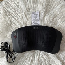 Homedics SP-6HJ Shiatsu Massage Pillow Heated Back Neck Shoulder Kneading Black