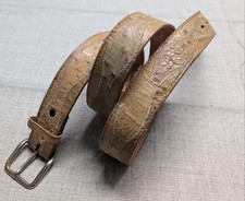 vintage USA made NOCONA buckle belt GENUINE OSTRICH leather 42 cowboy western