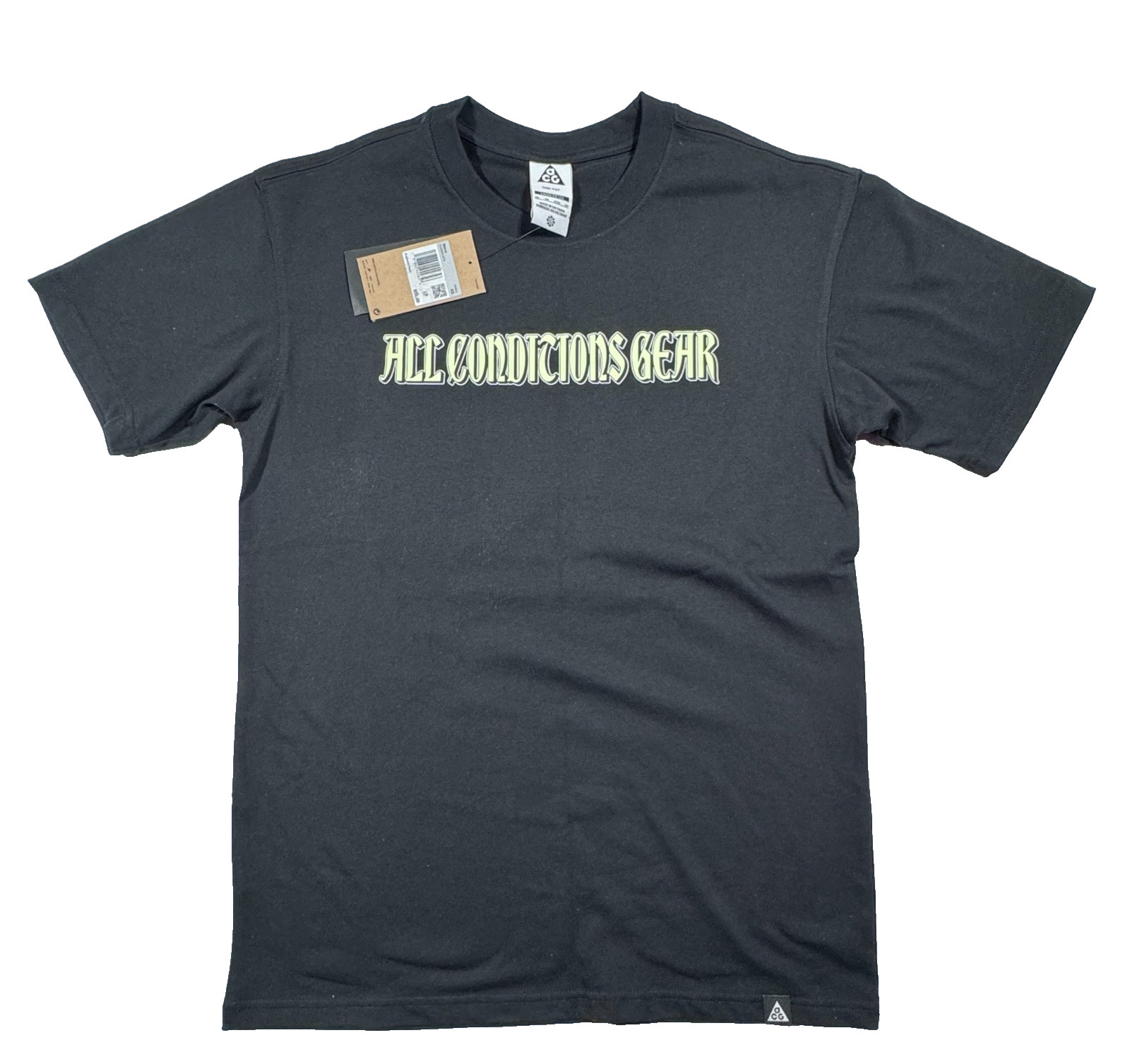 Nike ACG Loose Fit Black Graphic Tee Men’s Size XS HJ0884-010