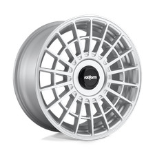 18x8.5 Rotiform R143 Las-r Gloss Silver Wheel 5x1125x4.5 45mm