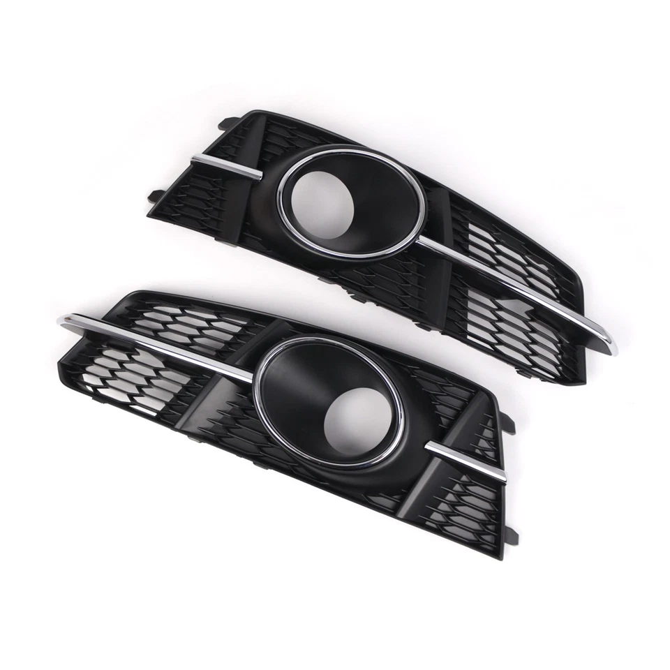 Grelha de lâmpada com furos ACC para Audi A6 S6 Sline 2016-2018 farol de neblina grelha tampa - Imagem 3 de 4