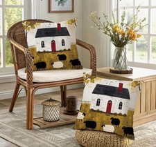 Pillow Cover FARMHOUSE AND SHEEP 18 x 18 9110