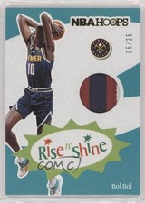 2019-20 Panini NBA Hoops Rise N Shine Memorabilia Prime 5/25 Bol Bol #RS-BOL o3f