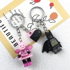 2PCS 3D Bat Couple Keychain Handmade Fairy Pendant Bag Phone Key Ring