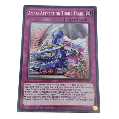 Yu-Gi-Oh! Power Of The Elements Amaze Attraction Thrill Train POTE-EN077 Trap