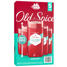 Old Spice Deodorant for Men, Pure Sport High Endurance, 3 Oz, 5-Pack