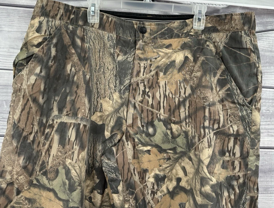 VINTAGE LL BEAN CAMO GORE-TEX WATERPROOF INSULATED HUNTING PANTS - MEN'S 42 X 28 - Image 3 of 4