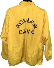 Vintage 80’s Swingster Skating Rink Roller Cave Snap Button Nylon Jacket XL