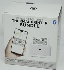 CORE Innovations Wireless Portable Thermal Printer BUNDLE CTP500WH White New