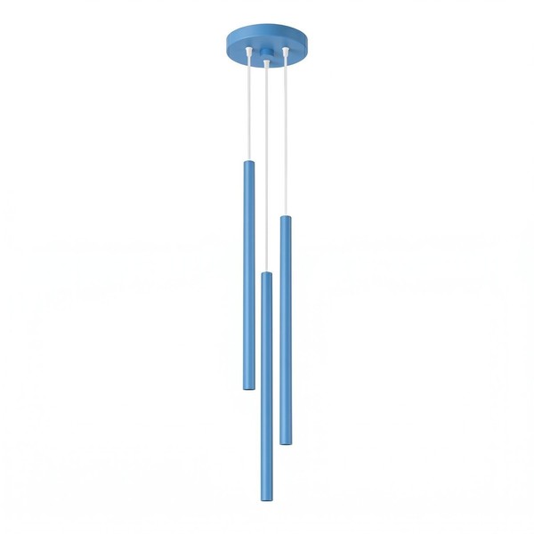 HäNgelampe Esszimmer Stahl Hellblau G9 Modern Ø 19,5 Cm Pendelleuchte Esstisch-image
