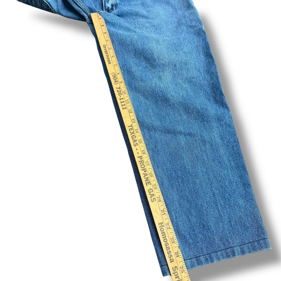 Open Trails Jeans Mens 38x32 (fits 36x25) Denim Relaxed Fit Vintage Distressed - Image 4 of 4