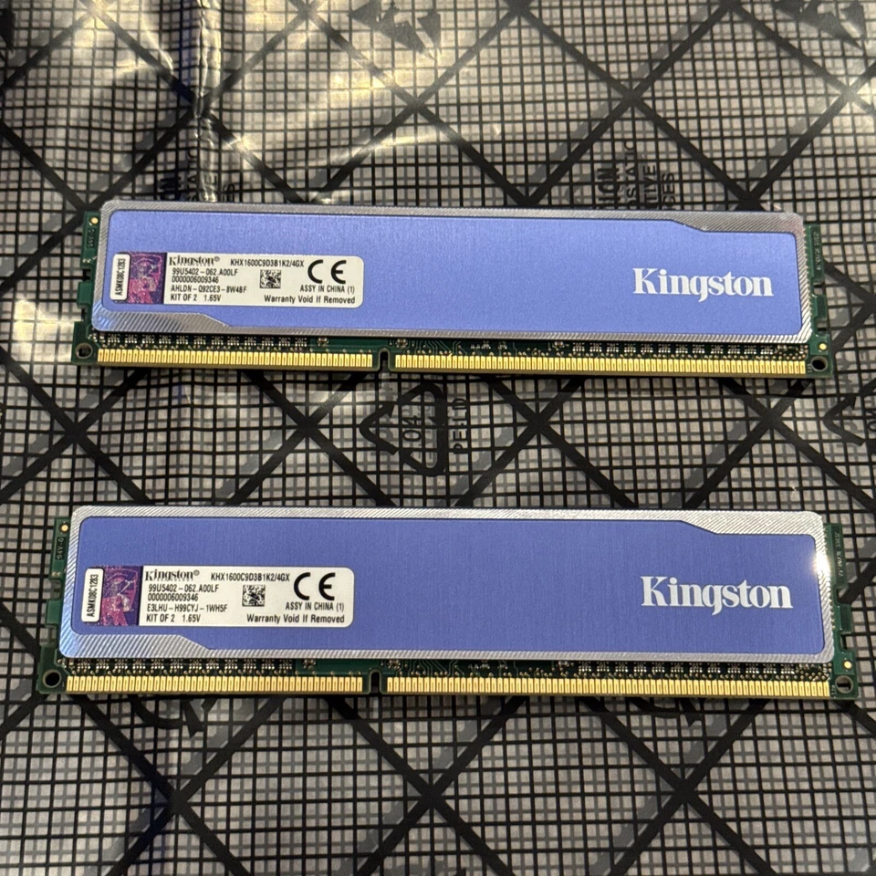 4GB (2x2GB) DDR3-1600 HyperX Blu. gaming memory KHX1600C9D3B1k2/4GX - Image 2 of 4