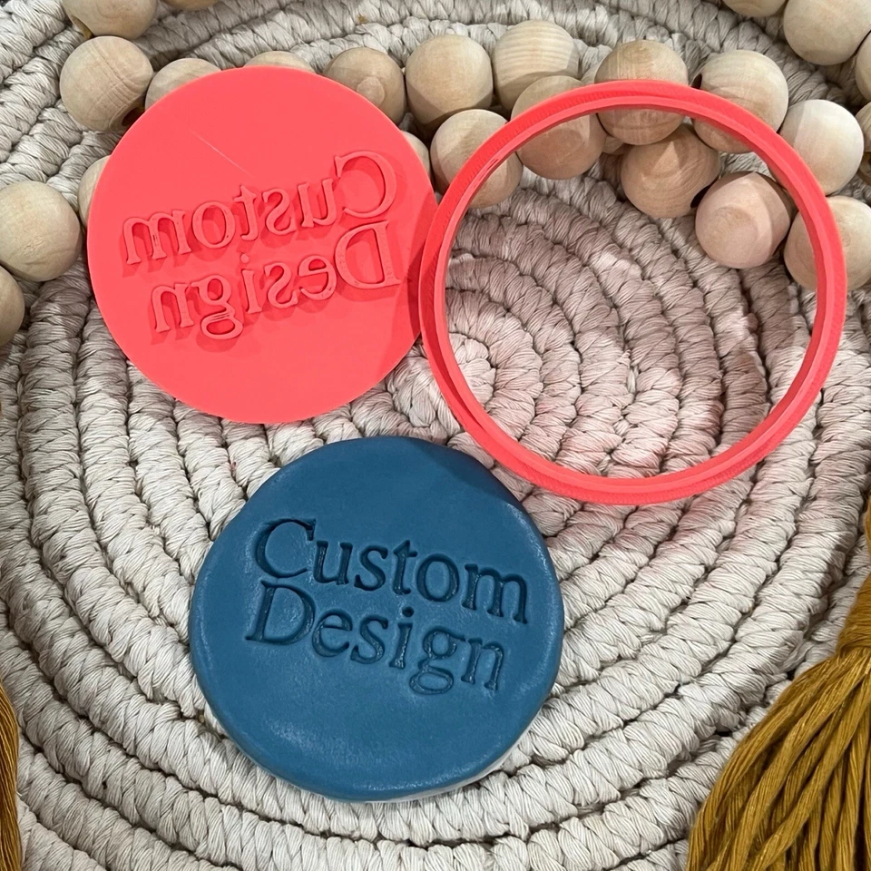 Custom Design Cookie Cutter And Fondant Stamp Embosser Any Occasion Celebration - image 3 of 3