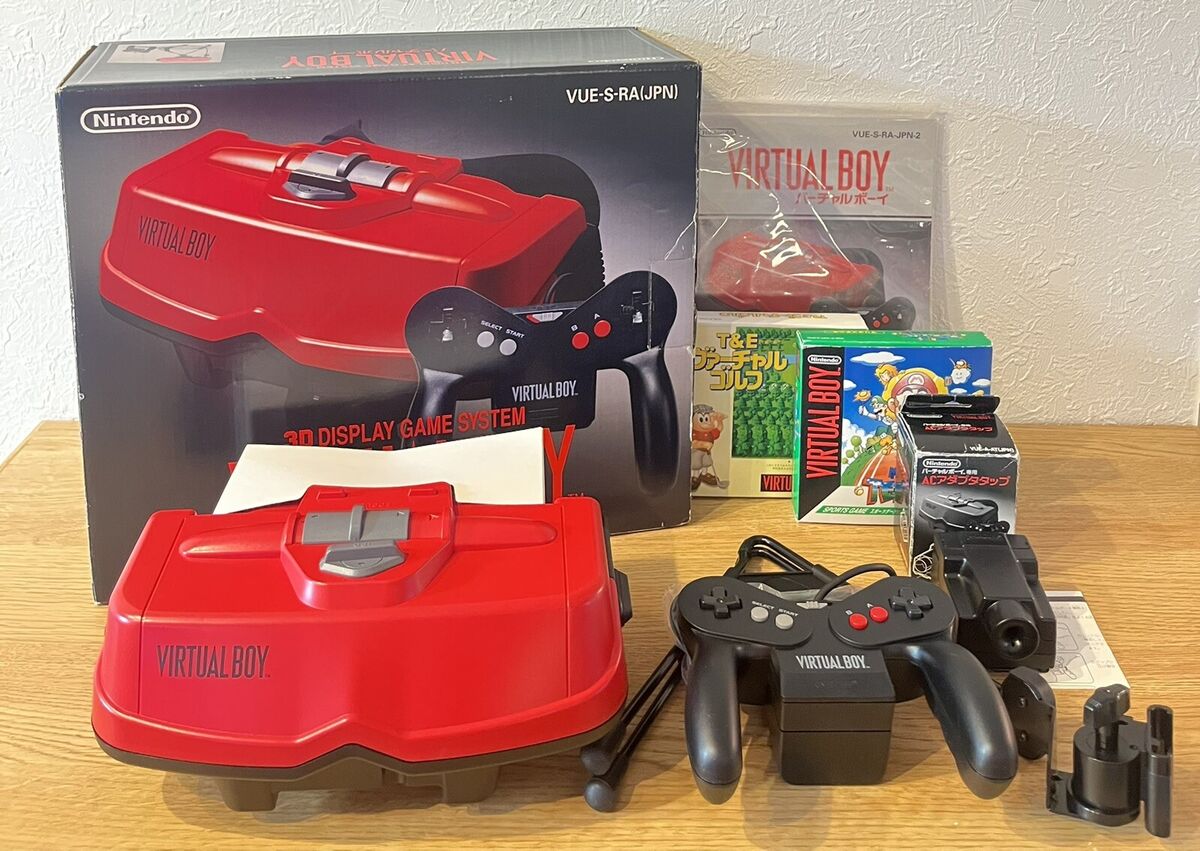 VIRTUAL BOY Nintendo 3D Display Game System Boxed + 2 Games VIRTUAL BOY Nintendo 3D Display Game System Boxed + 2 Games