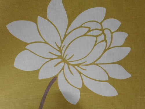 Romo RF7254/05 Saiuri Lime Floral Linen Fabric full width x 3m - Picture 2 of 9