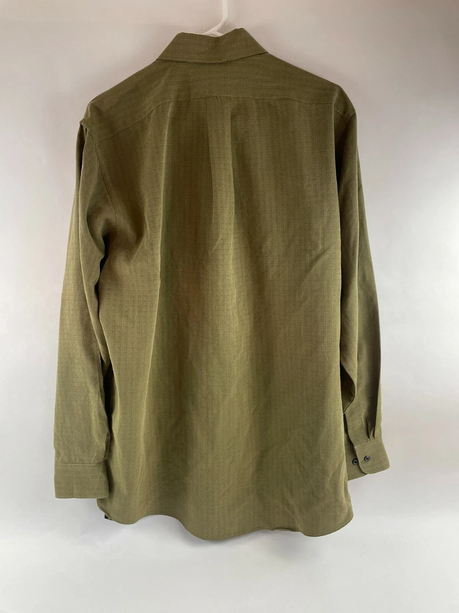Van heusen sales olive green shirt