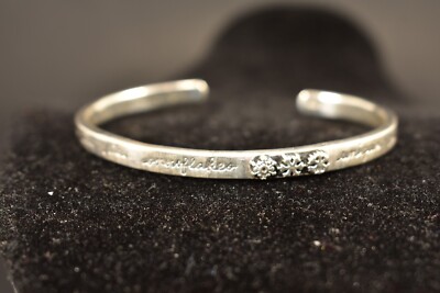 RAR Sterling Silber Schneeflocke Tochter Armreif ''Unikat in jeder Hinsicht'' 19g 925 LA