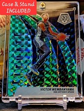 2023-24 Victor Wembanyama ROOKIE Panini Mosaic Elevate GREEN PRIZM RC #18 Spurs