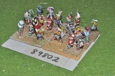 15mm renaissance / german - lansknecht halberds & swords 19 figs - inf (89802)