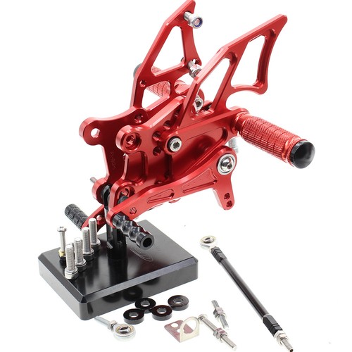 Juego de estriberas CNC reposapiés trasero ajuste delantero para YZF R25 R3 MT-25 2015 2016 - Imagen 15 de 18