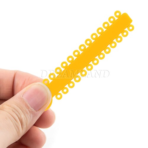 1040 Stck. Ligaturkrawatte Zahnkieferorthopädie Ring Elastisch Latexbänder 45 Farben - Bild 153 von 496