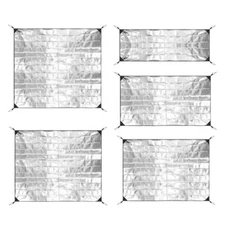 Thickened Aluminum Foil Picnics Mat Sleep Tent Pad Thermal Insulating Mat