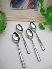 4     Vintage  Ekco Eterna    EKS54    Stainless Steel   Teaspoons  