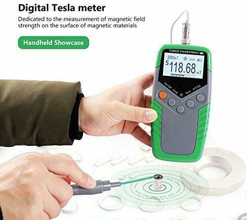 Misuratore Digitale Portatile Tesla Misuratore Flusso Magnetico Magnete Permanente Misuratore Gauss - Foto 1 di 12